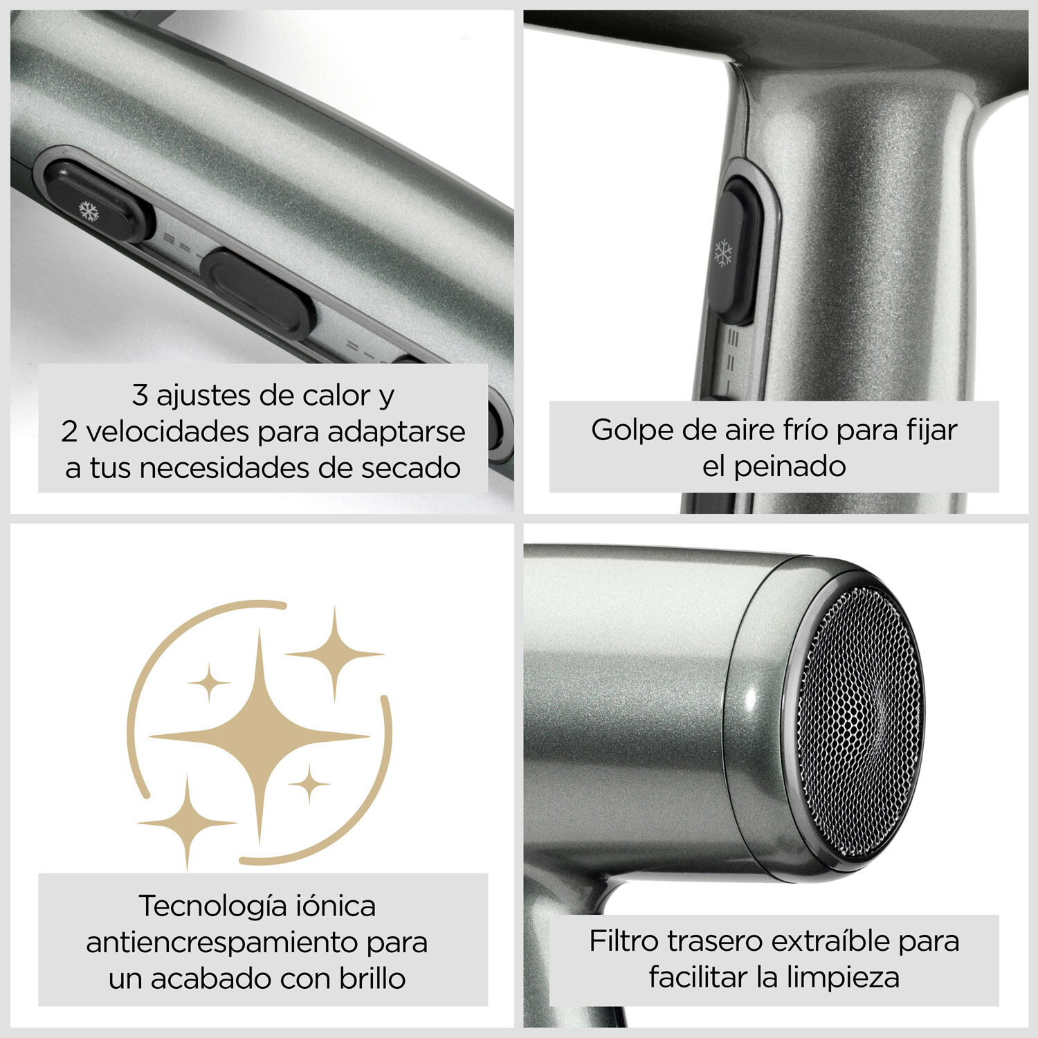 Secador de pelo Xanadu 2100W &ndash; Potente, i&oacute;nico, ligero y compacto.